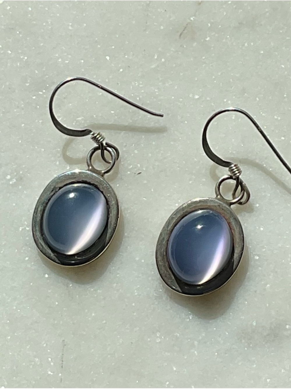 925 Sterling Silver Moonstone Drop Earrings